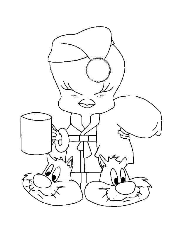 Looney Tunes Titi coloring page