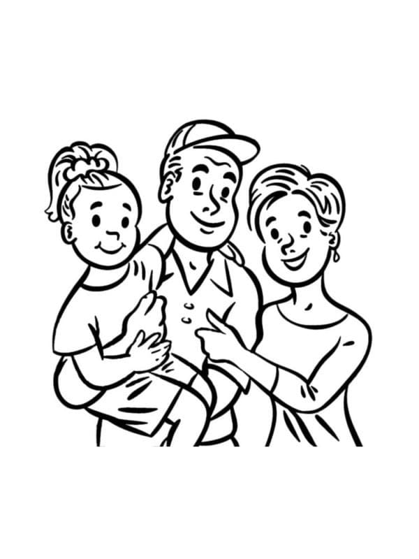 Ma Famille coloring page