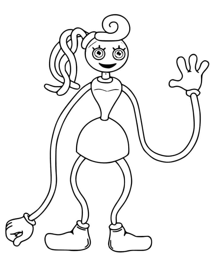 Coloriage Mommy Long Legs de Poppy Playtime