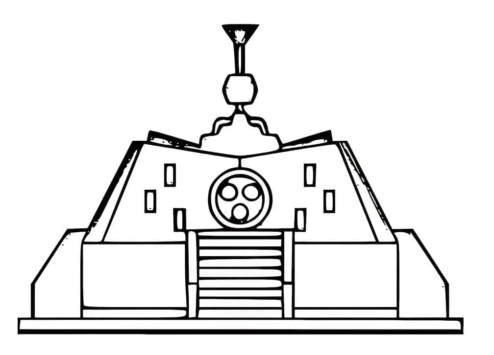 Monument de Nyayo coloring page