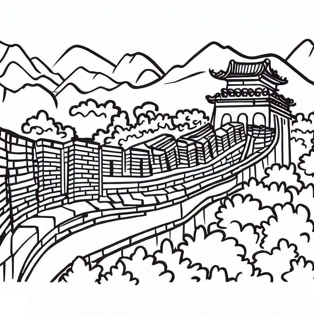Coloriage La Grande Muraille T l charger Et Imprimer Gratuit Sur 