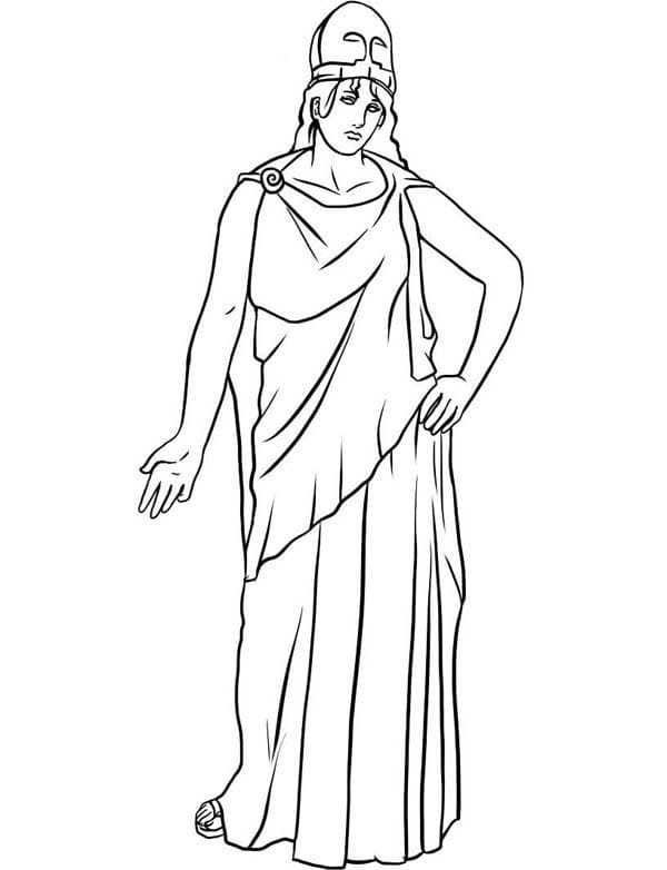 Mythologie Grecque – Athéna coloring page