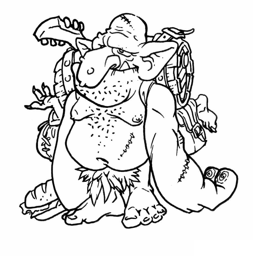 Ogre Laid coloring page