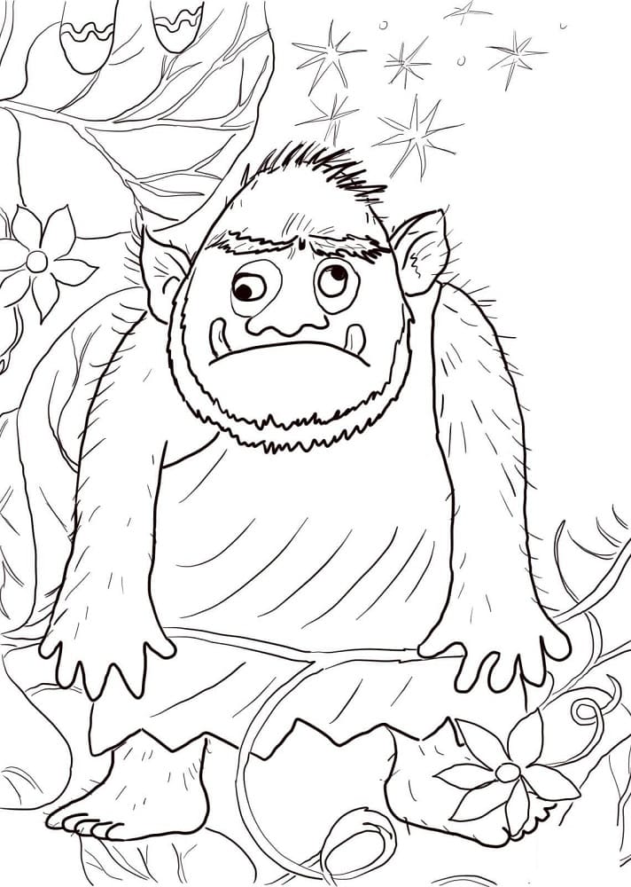 Ogre Stupide coloring page