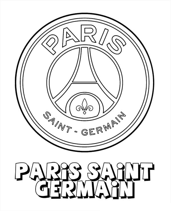 Coloriage Paris Saint-Germain Football Club