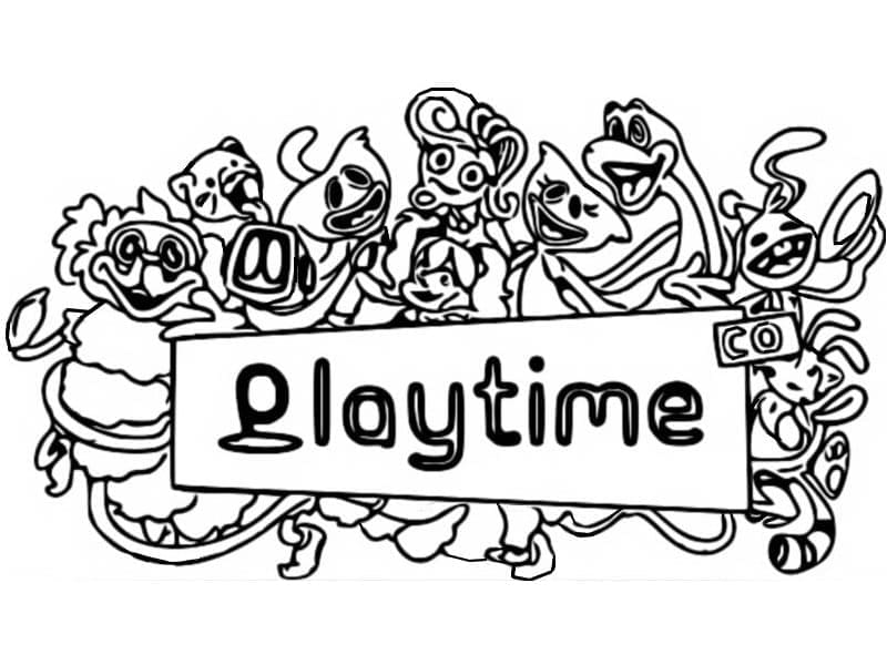 Coloriage Personnages de Poppy Playtime