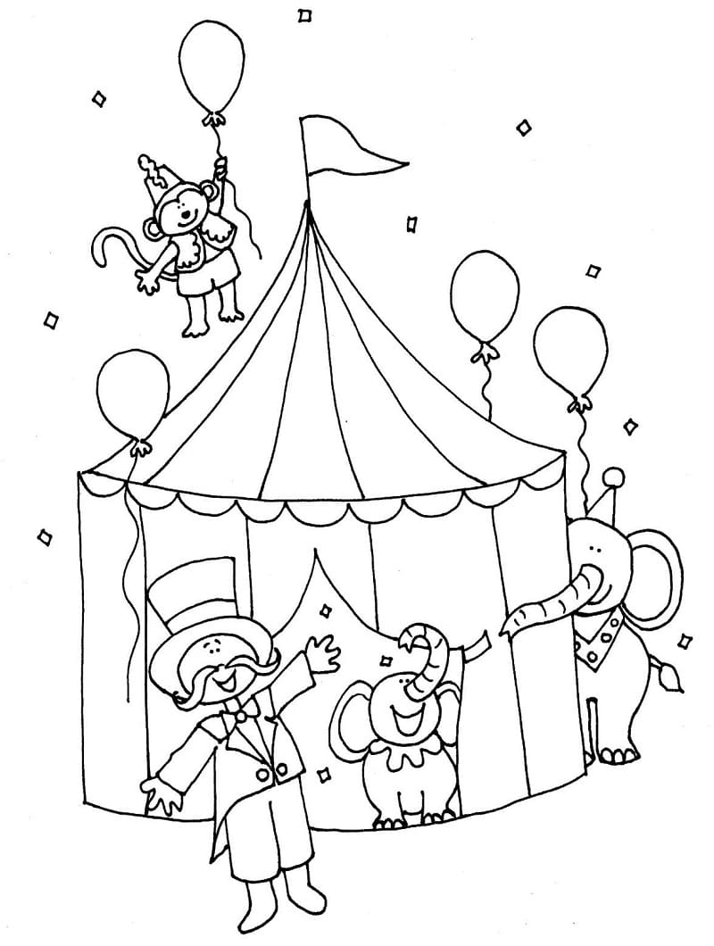 Petit Cirque coloring page