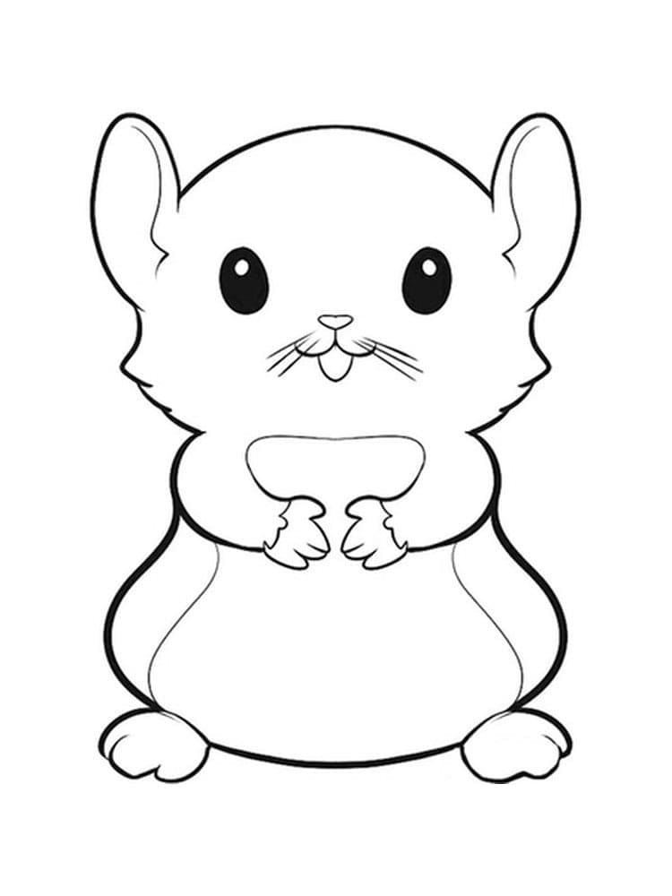 Petit Hamster Mignon coloring page