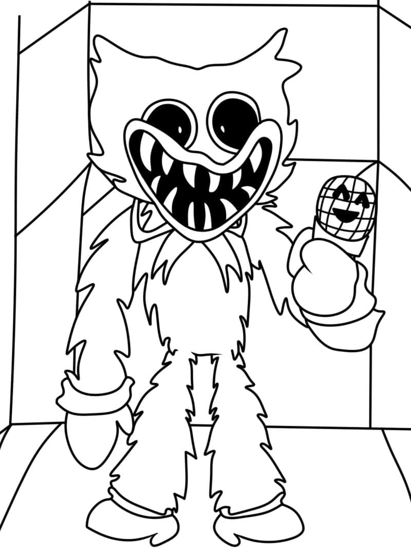 Coloriage Petit Huggy Wuggy