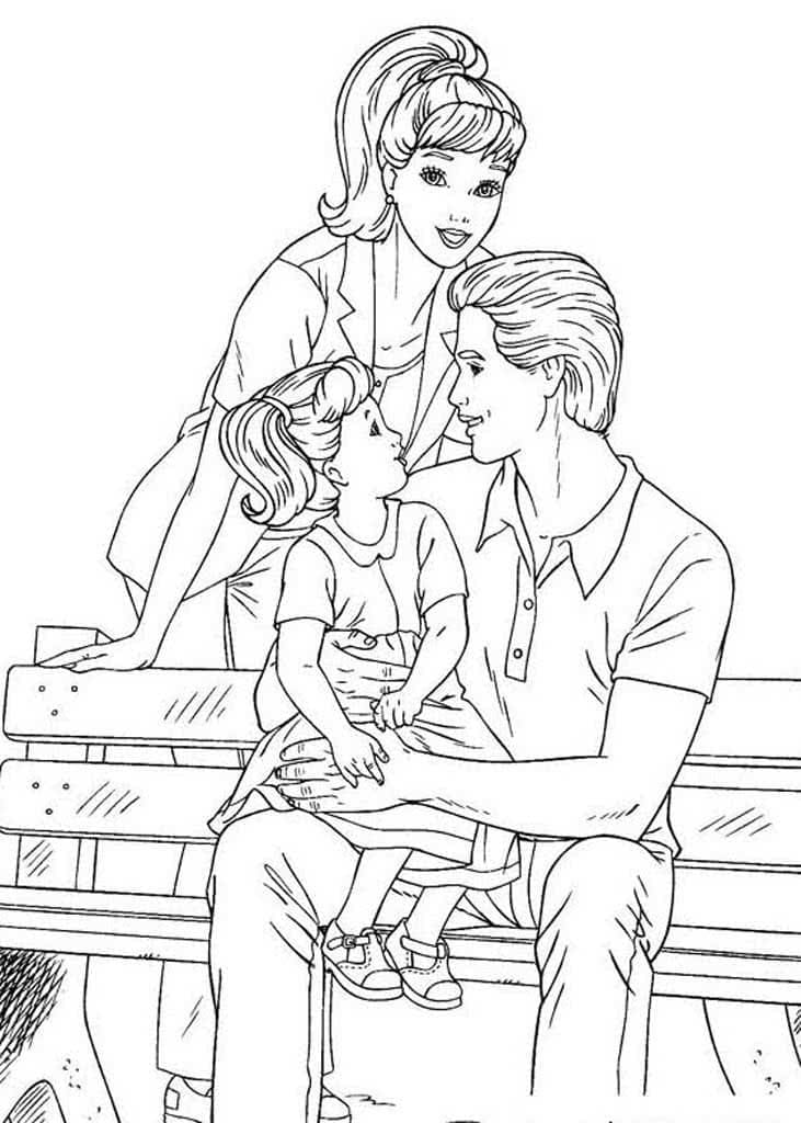 Petite Famille coloring page
