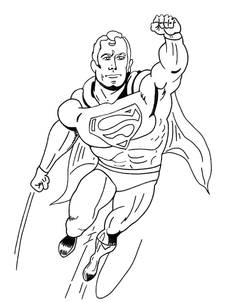 Photo de Superman coloring page