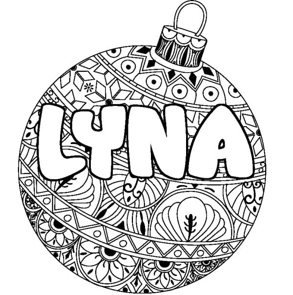 Coloriage Prénom Lyna