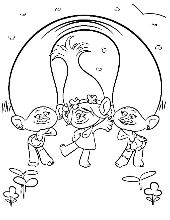 Princesse Poppy, Satin et Chenille coloring page
