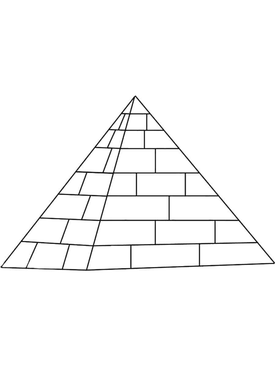 Coloriage Pyramide Simplifiée