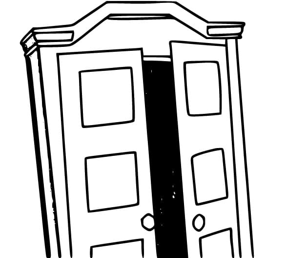 Roblox Doors Hide coloring page