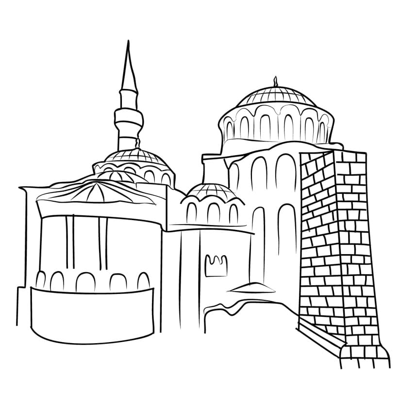 Saint-Sauveur-in-Chora coloring page