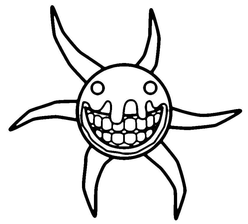 Screech Roblox Doors coloring page