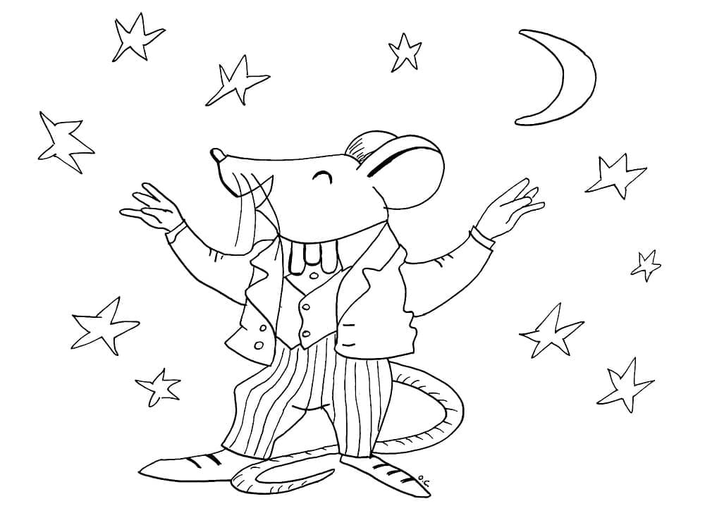 Souris Incroyable coloring page