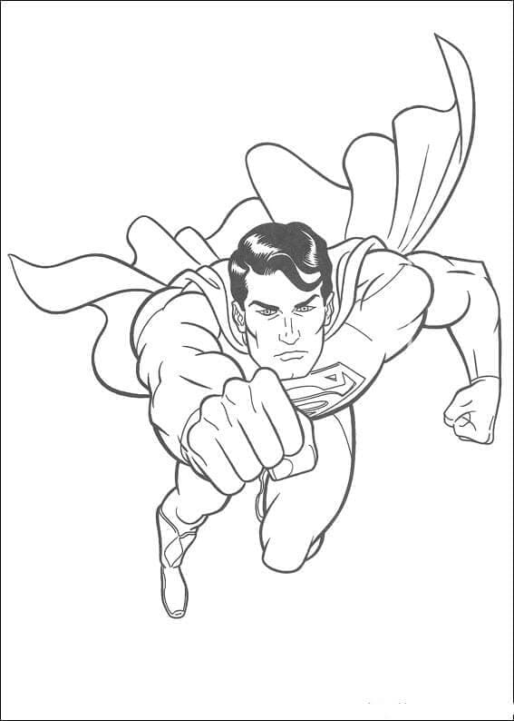 Superman 10 coloring page