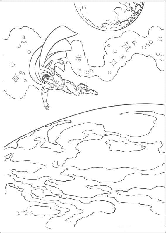 Superman 11 coloring page