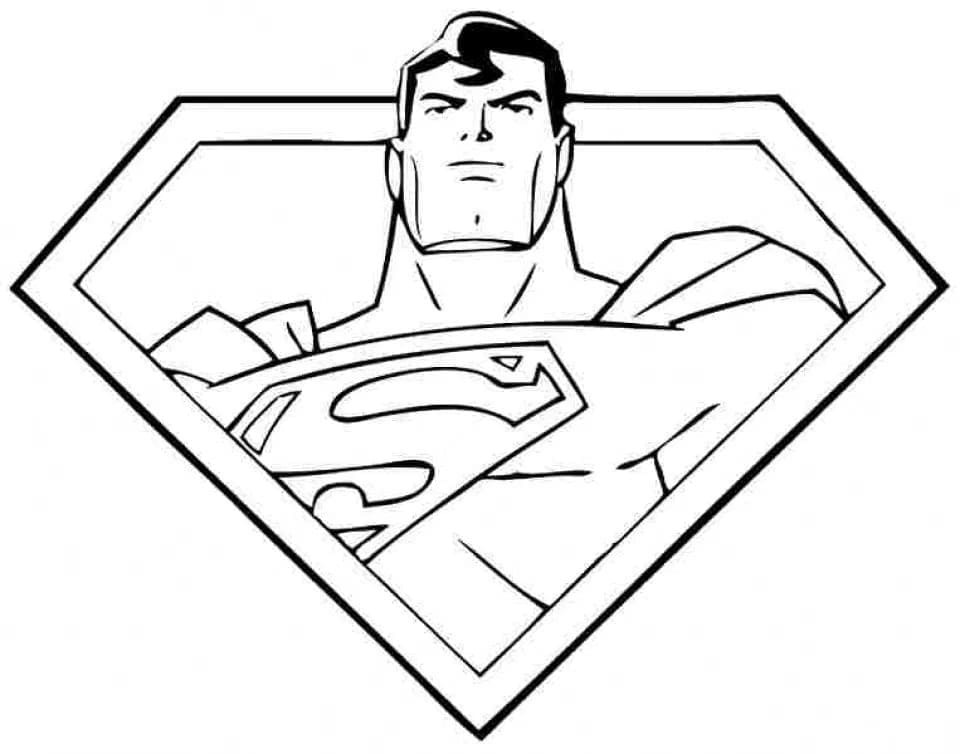 Superman 5 coloring page