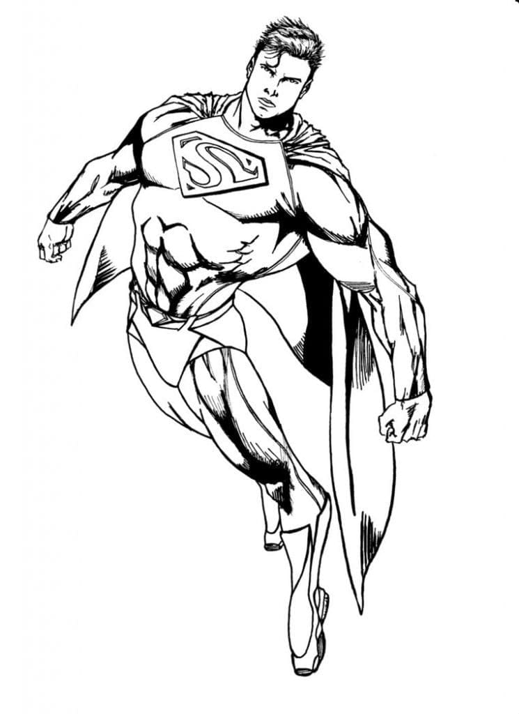 Superman 6 coloring page