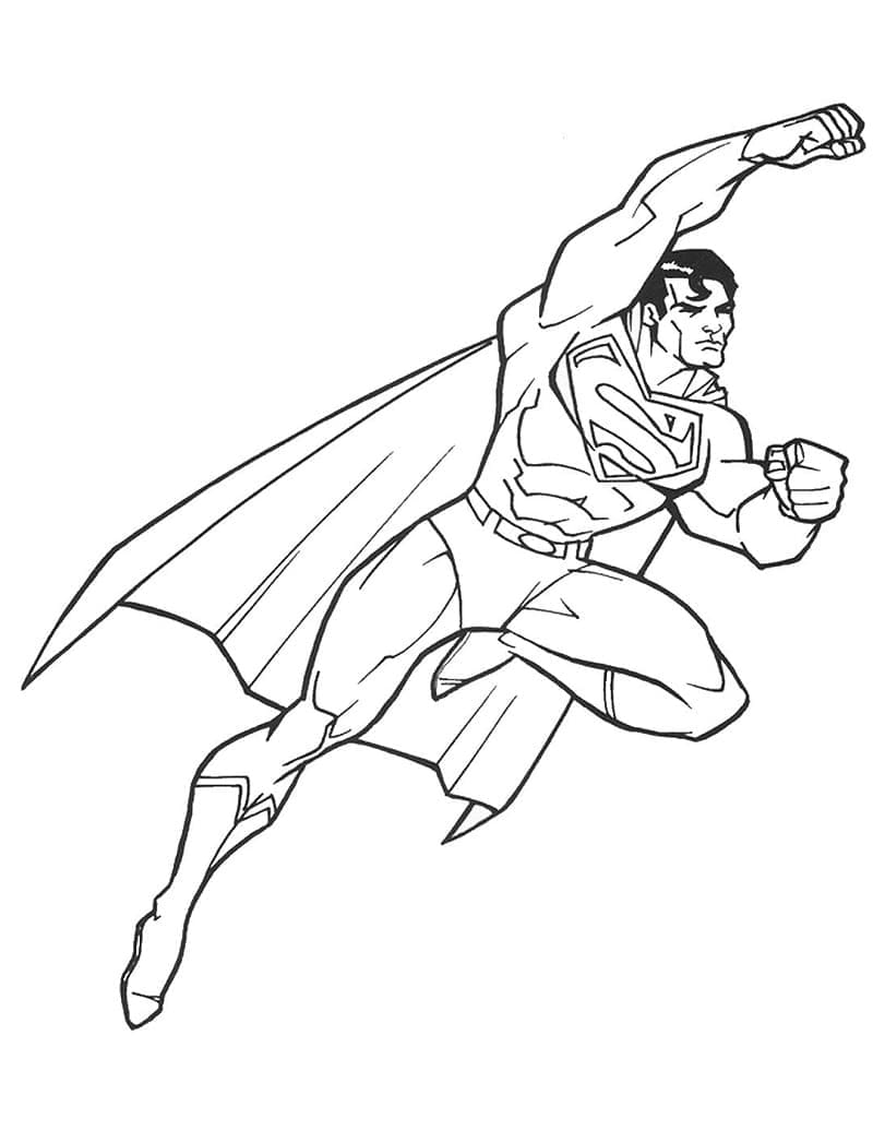 Superman 7 coloring page