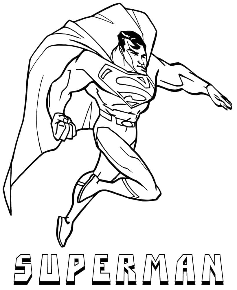 Superman 8 coloring page