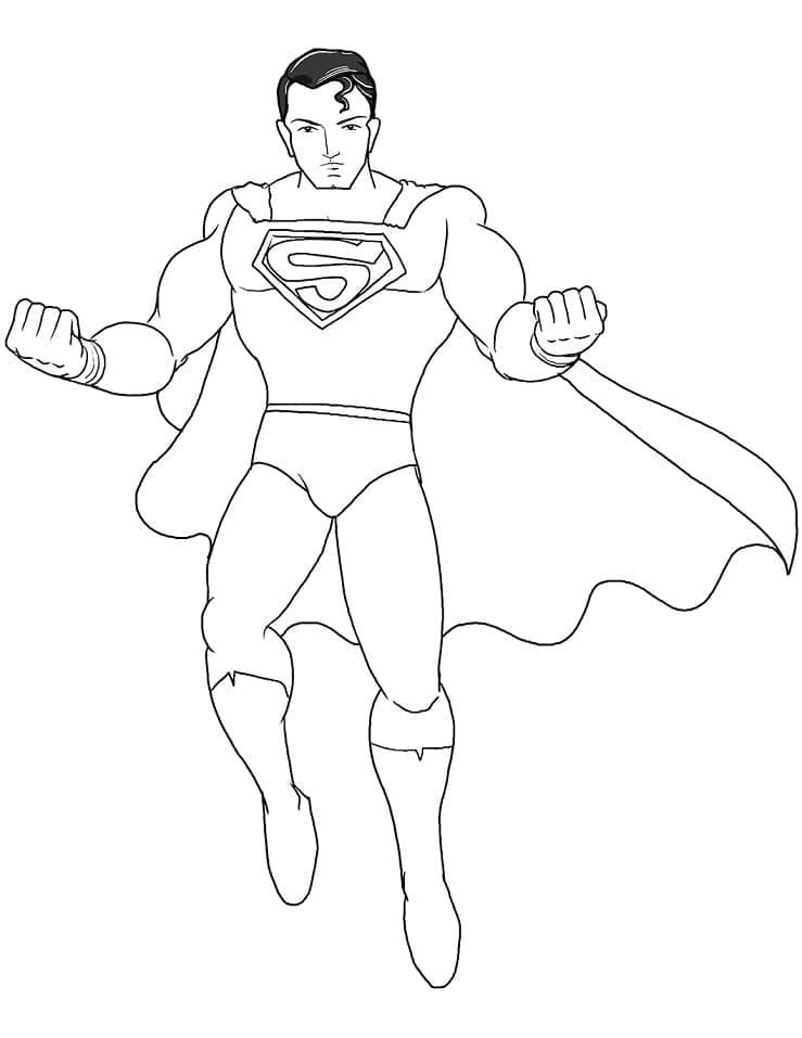 Superman 9 coloring page