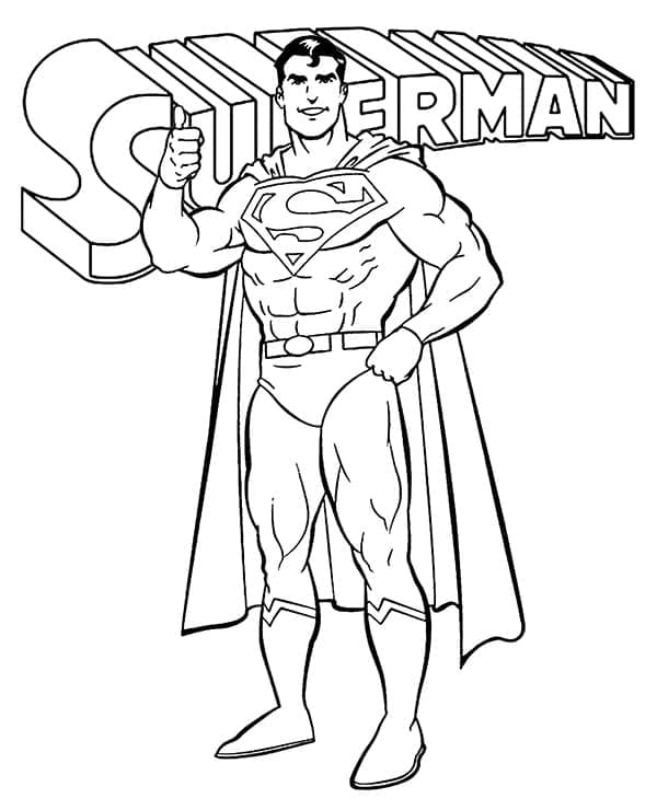 Coloriage Superman