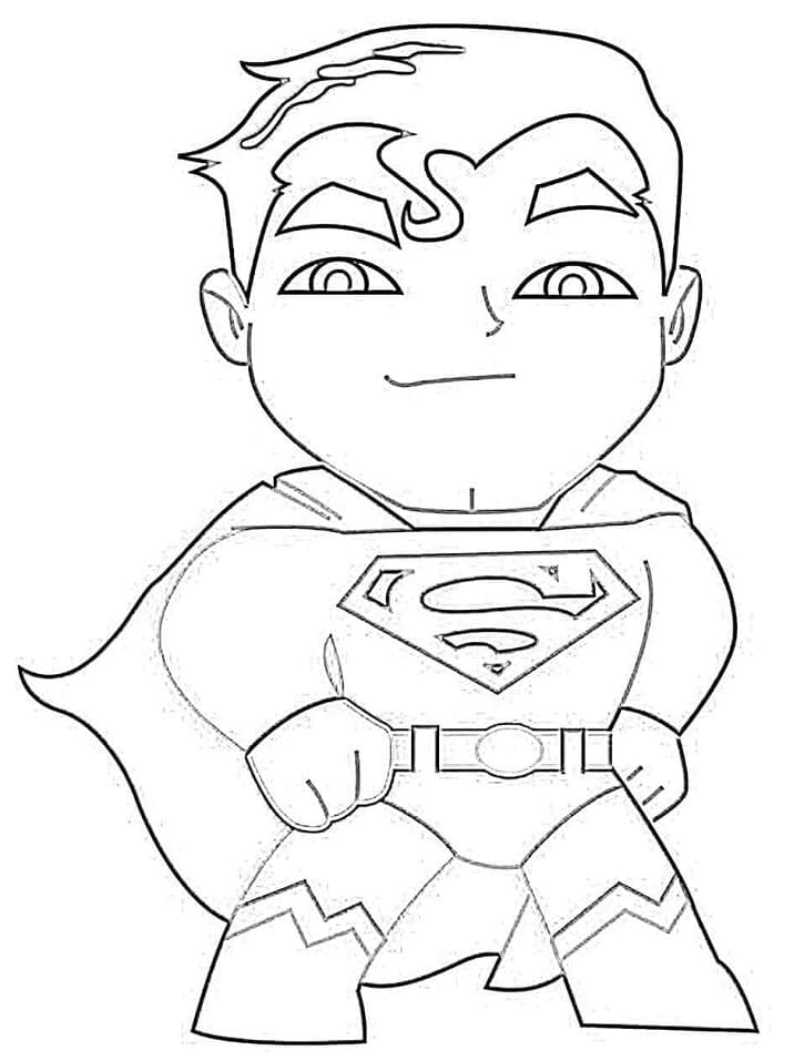 Superman Mignon coloring page
