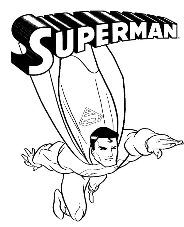 Superman Pour Enfants coloring page