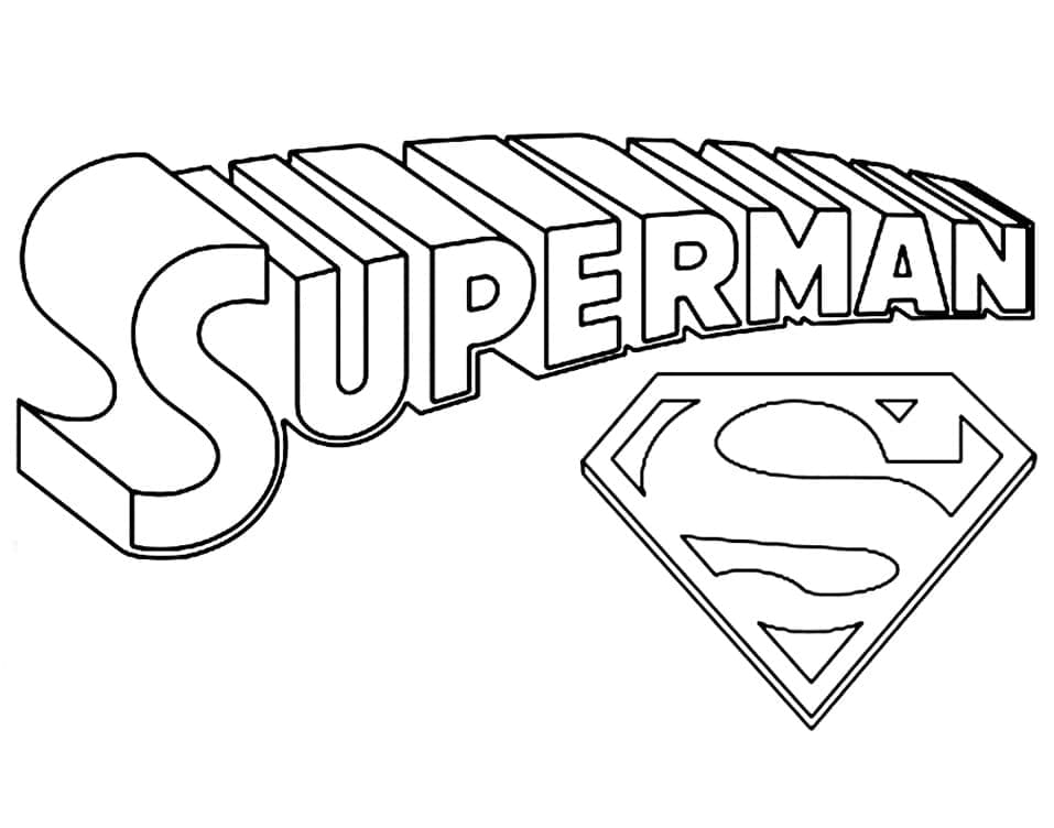Symbole de Superman coloring page