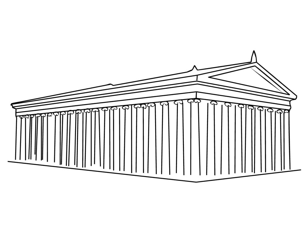 Coloriage Temple d'Artémis à Éphèse