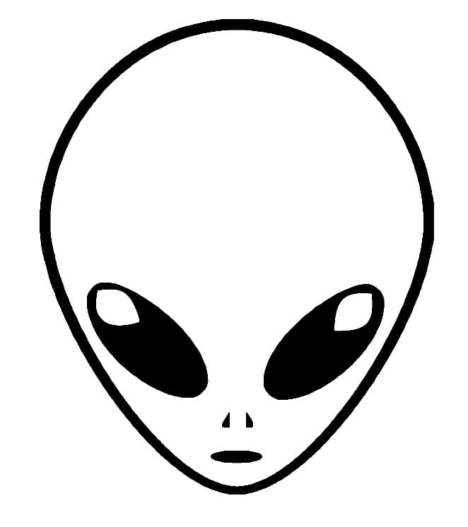 Tête Extraterrestre coloring page