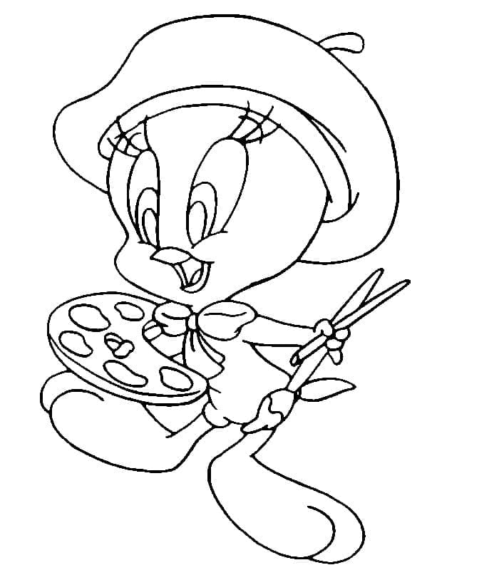 Titi dans Looney Tunes coloring page