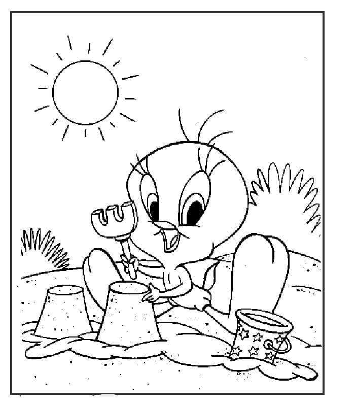 Titi Heureux coloring page