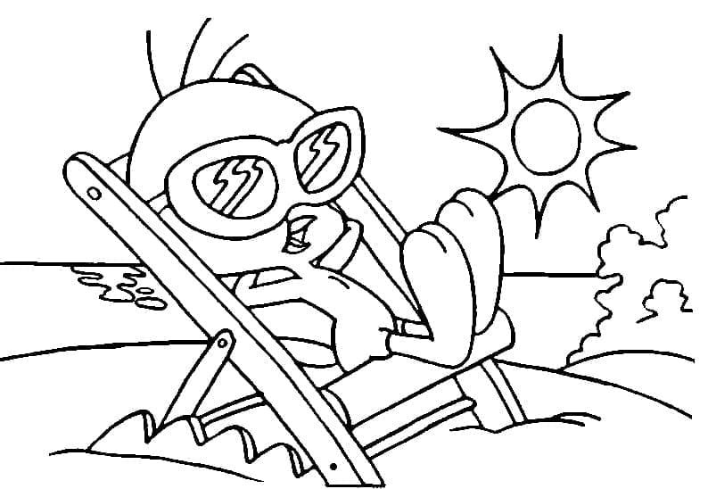 Titi Relaxant coloring page