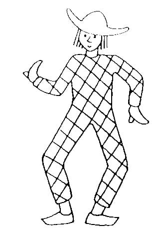 Coloriage L Arlequin T l charger Et Imprimer Gratuit Sur 