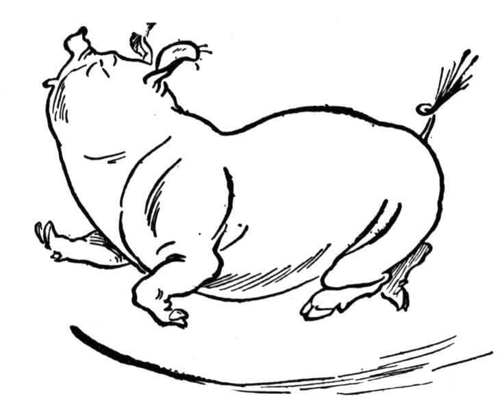 Un Cochon Drôle coloring page
