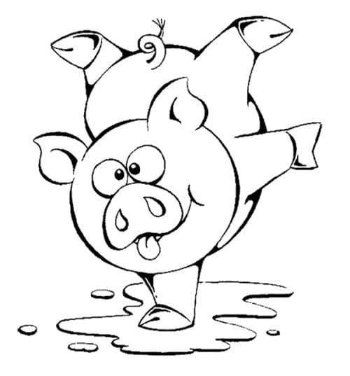 Un Cochon Très Drôle coloring page