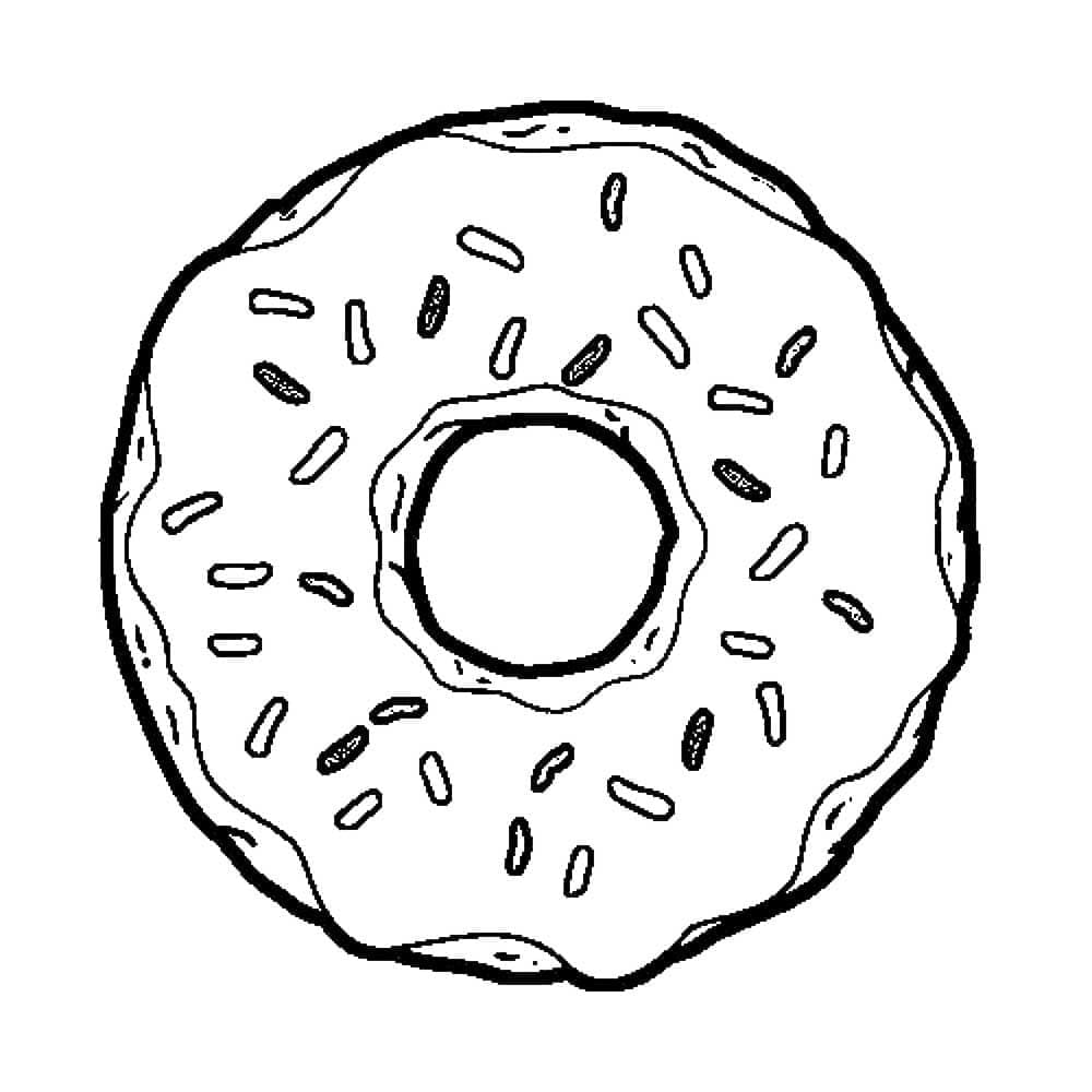 Coloriage Donut (Beigne)