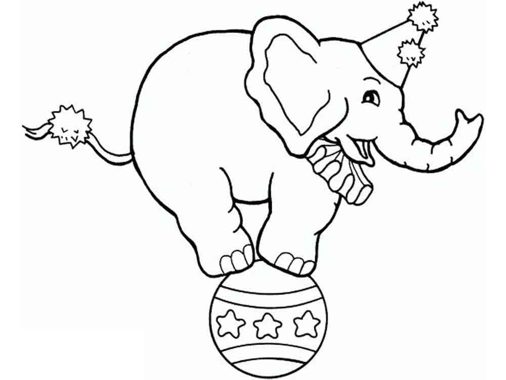 Un Éléphant de Cirque coloring page