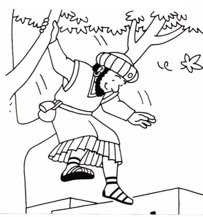 Zachée 2 coloring page