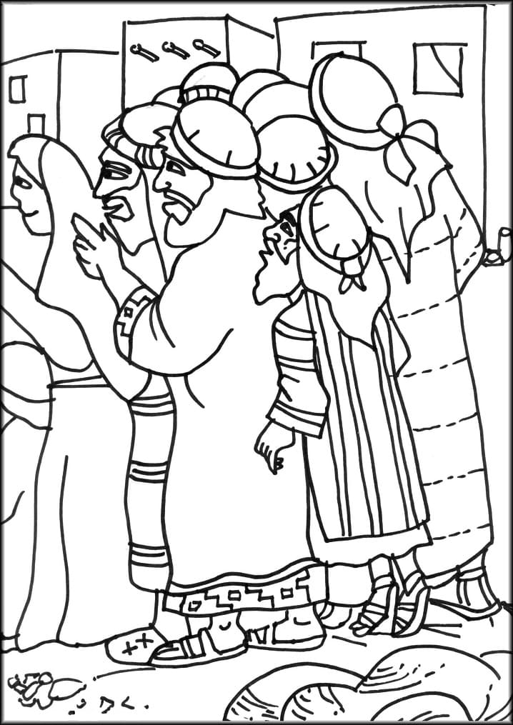 Zachée 5 coloring page