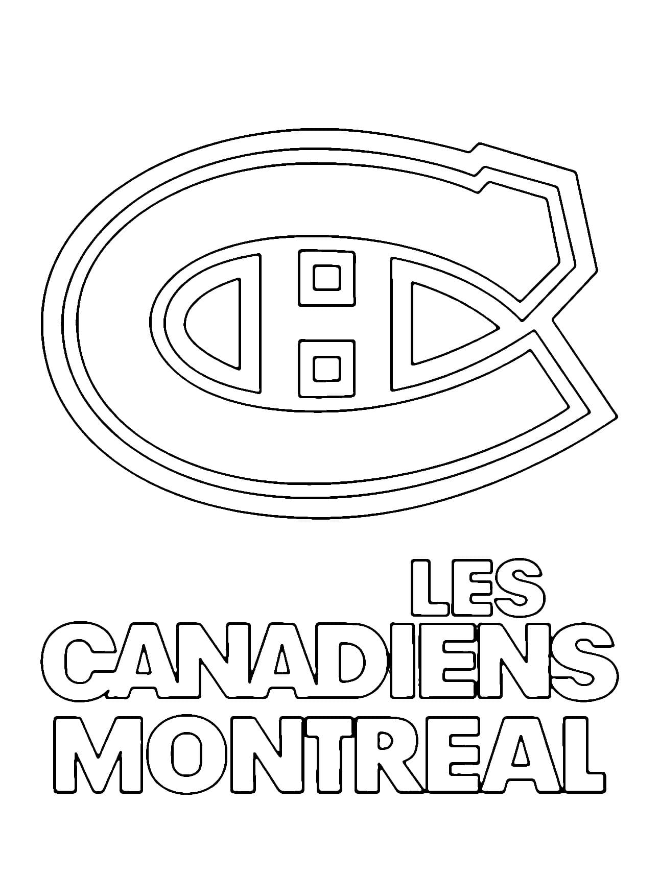Coloriage Les Canadiens de Montréal