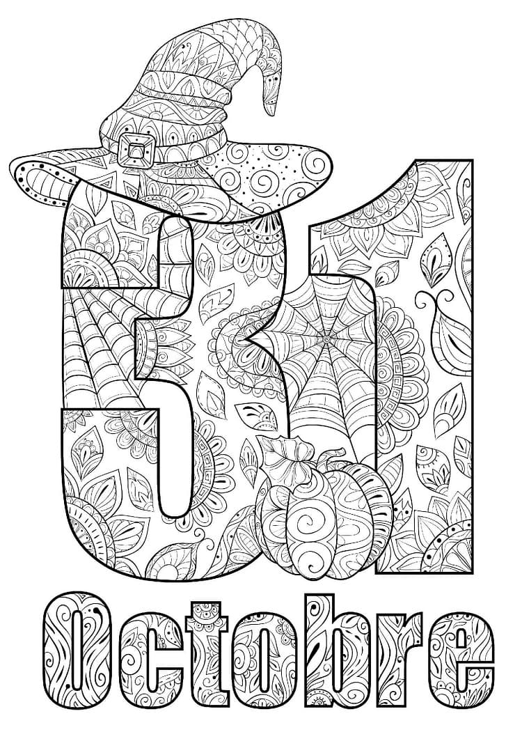 31 Octobre coloring page