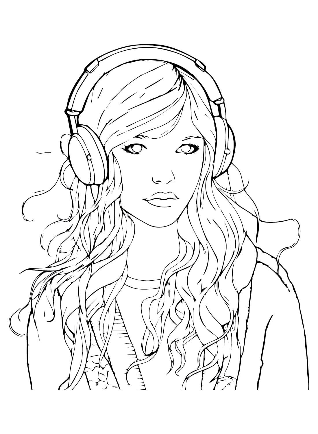 Coloriage Fille Ado Imprimer Sur ColoriageEnfant Com