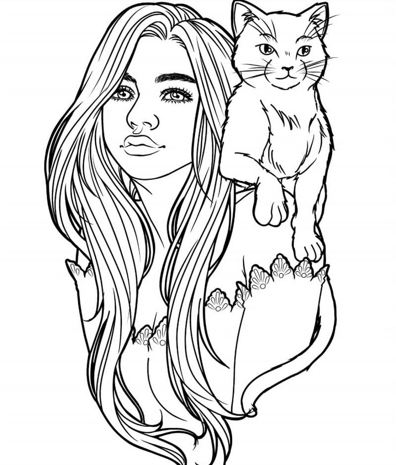 Coloriage Fille Ado Imprimable T l charger Et Imprimer Gratuit Sur 
