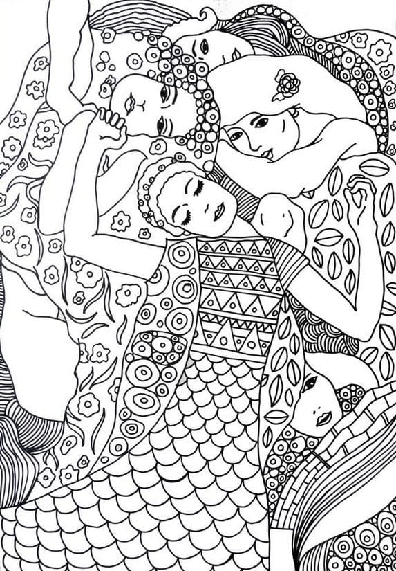 Coloriage Adulte Klimt
